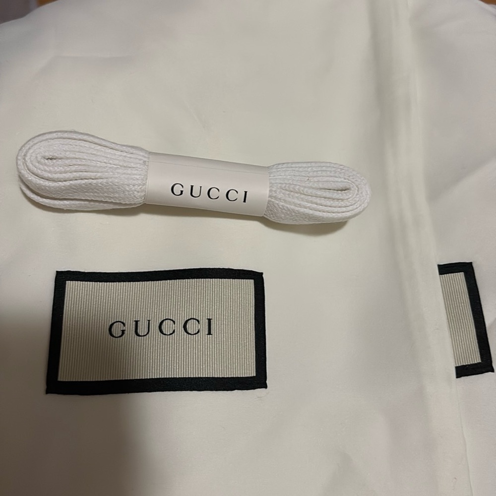 Gucci shoelaces white - free dust bags